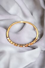 Luxury Gold-Plated Honeycomb Bangle | Elegant & Trendy Jewelry