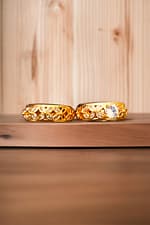 Luxury Gold-Plated Couple Rings | Elegant Matching Bands for Couples